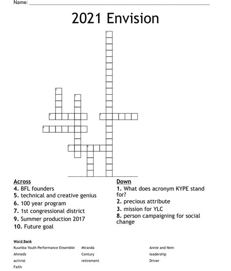 envision crossword|envision clue.